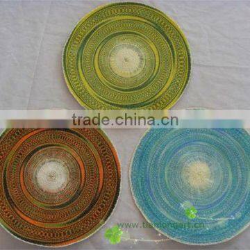 hot sale! Recycled paper placemats round for round tables wholesale