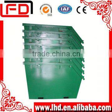 outdoor hospital food storage bin by truck