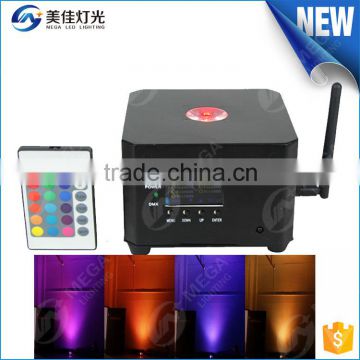 dmx512 18w 6in1 ir remote led uplighting wireless battery stage light