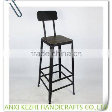 KZ150291 Metal Vintage Commercial Furniture Bar Stool High Chair