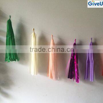 2016 Popular 17gsm Tissue Paper Garland Parrot Outdoor Decor