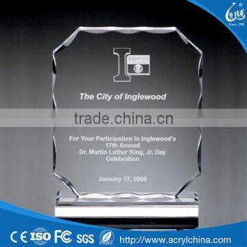 crystal trophy bank acrylic trophy and award with Diamond polishing design