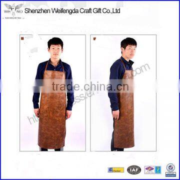 high quality oil-proof pu leather kitchen/supermartket/fish apron bulk cheap price