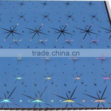 Hot foil stamping pvc ceiling board,ceiling pvc sheet, pvc ceiling panel T003