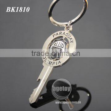 Paraguay Olimpia Souvenirs Key Shaped Spinning Metal Novelty Bottle Opener Keychain photo-6