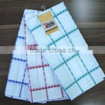China supplier check waffle tea towel with washing treatment