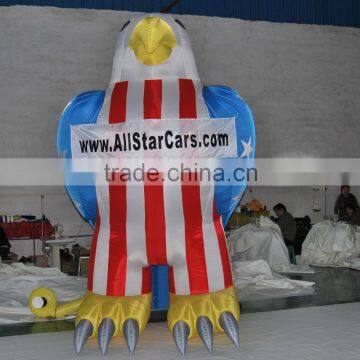 Lifelike cartoon type inflatable model American eagle for event