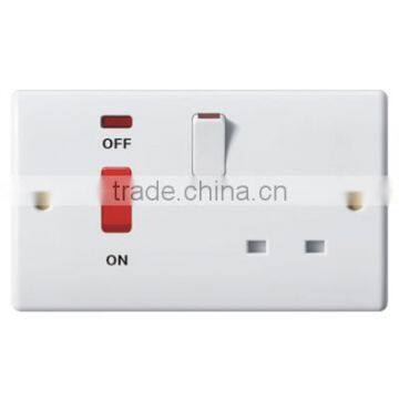 45A Cooker switch with 13A Socket