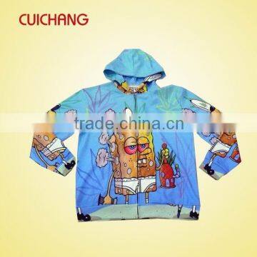 2016 custom sublimation printed fleece couple hoodie