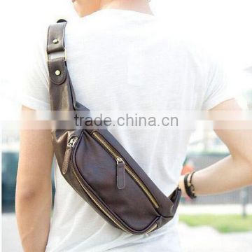 High Quality PU Leather Fanny Outdoor Waist Pack Belt Bag