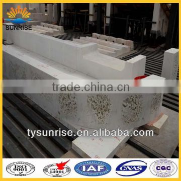 high alumina corundum from bauxite refractory bricks for glass furnace