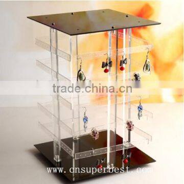 Customized design clear cube acrylic earring holder