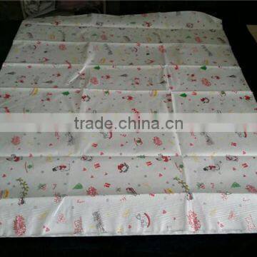 Waterford Christmas Luxury Tablecloth "Holiday Boughs" Holly White Green Red