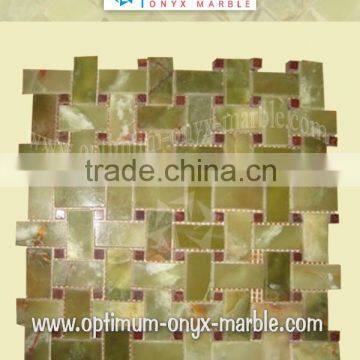 GREEN ONYX MOSAIC TILE - 017 photo-6