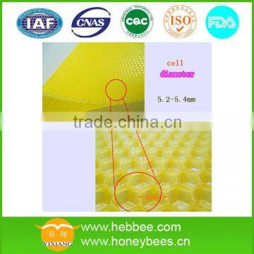 Beeswax comb foundation