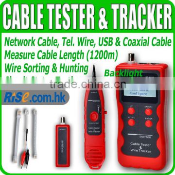 LAN Phone wire USB coaxial Length 1200m RJ45 11 BNC Tracker Network Cable Tester