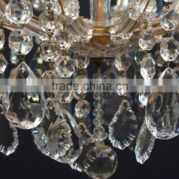 Antique Retro Cheap Classical French Iron Bronze Brass Wall Sconce Crystal Chandelier photo-4