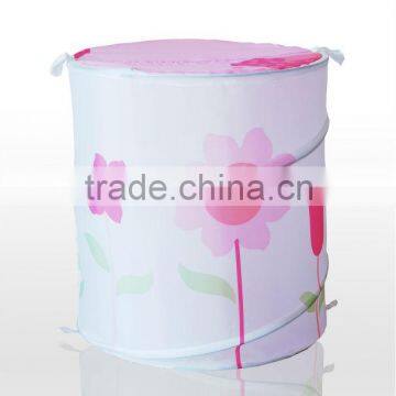 Foldable pop up Bath Hamper, garden flower design Laundry Bags & Baskets