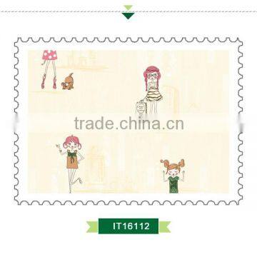 on Sale Printing Non Woven Wallpaper, for Kids Princess Wall Mural for Kids Room , Decorative Wall Covering Ideas photo-3