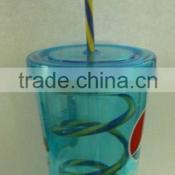 16oz double wall plastic tumblers lids and straws