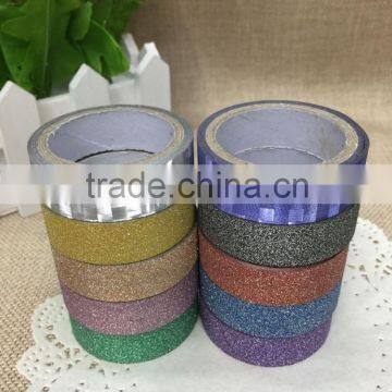 High quality new wonderful gold powder glitter tape