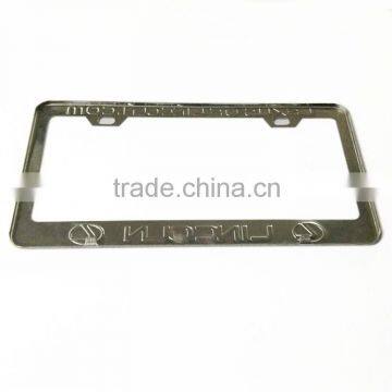 Custom High Quality Stainless Steel Car License Plate Frame American Metal License Plate Holder photo-2