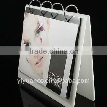 Customized acrylic calendar holder rack rotating menu holder rack