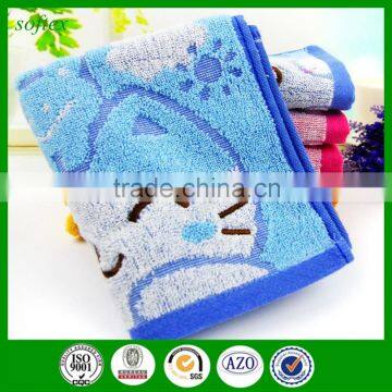 32s2 Cotton 25x50cm 50g Smile Cat Cartoon Children Towels Jacquard photo-6