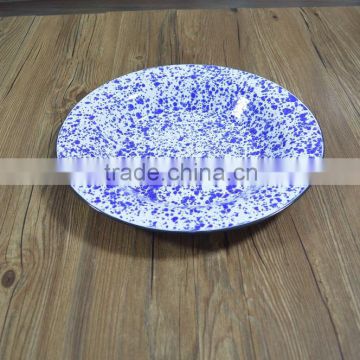 9088 big deep plate with speckle