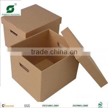 REMOVABLE LID SHIPPING PAPER BOX