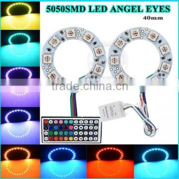 Vehicle Car Angel Eyes Ring Lights Full Circle Pcb 5050 Angel Eyes Halo Ring With Remote Controller