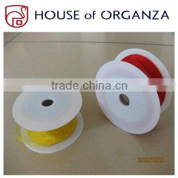 Organza Ribbons with metal wire 4cmx10y for decorations