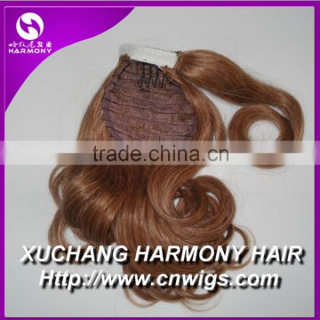 Quality hair pony tail/synthetic pony tail/human hair pony tails