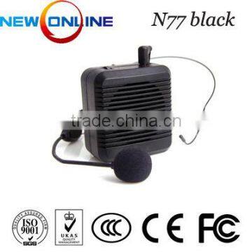 waistband amplifier, microphone,audio amplifier, megaphone N77 Black