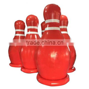 xixi toys PVC Red inflatable zorb ball bowling pins