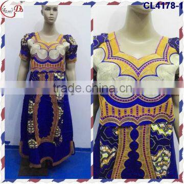 China supplier CL4178 Top sell high quality new african dresses for women bazin