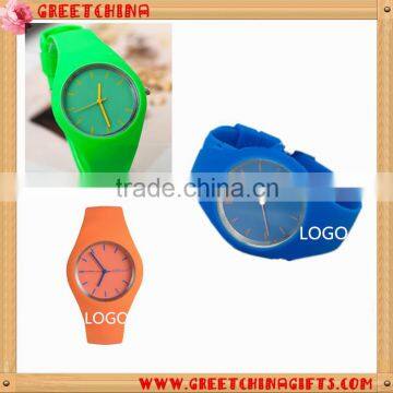 Sports silicone wrist watch