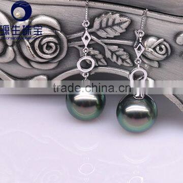 Good Design Bridal Jewelry 18k Gold Tahitian Pearl Drop Earring for Women