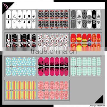 hot sell 2D type nail sticker wholesale with competive price