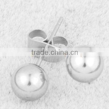 Cool Stainless Steel Earrings Ball Stud Earring