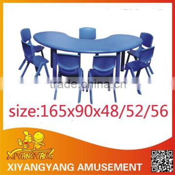 School plastic table and chair set for kids