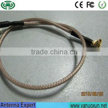 ISO9001:2008 50 ohm Cable CRC9 To SMA Cable Assembly RF CRC9 To SMA Pigtail 20cm