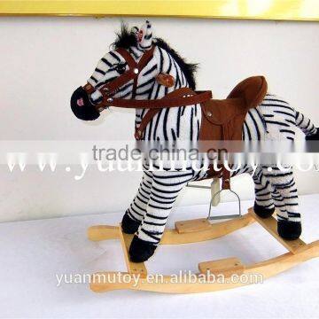 2015Plush horse baby kids toy / valentine chrisha playful plush rocking horse