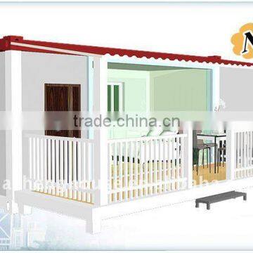 Small Modern Prefab House/Home with Bottom Case and Balcony for Family