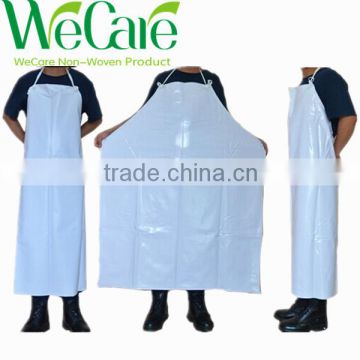 Disposable white PVC Apron