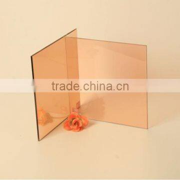 Hard Coated Pink Reflective Glass