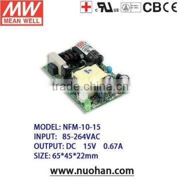 Medical safety approved mean well 10w switching power supply for BE application