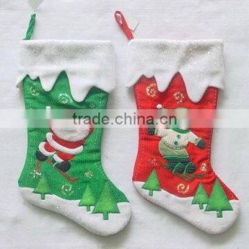 handmade snowman Christmas stocking