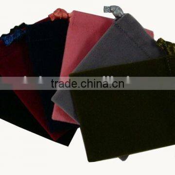 colorful velvet shoe bag with drawstring wholesale