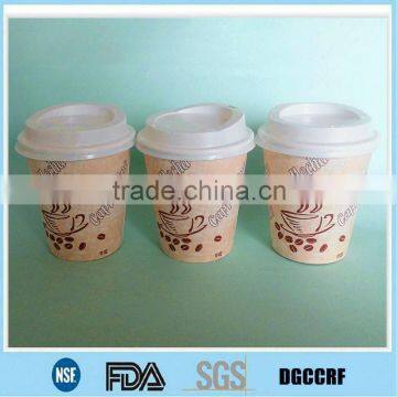 hot baking paper cup with lid; disposable vending paper cup with aluminum lid